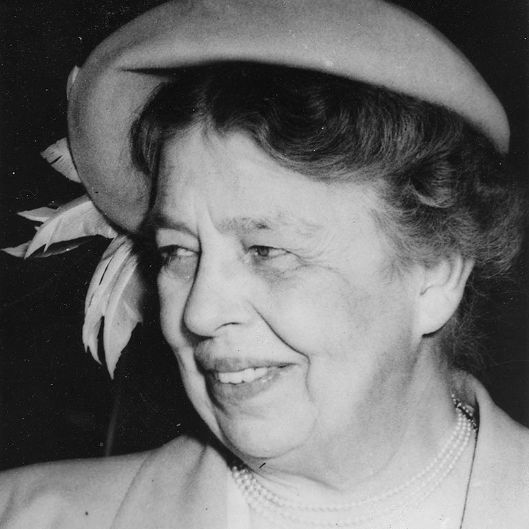 Former First Lady Eleanor Roosevelt in Calgary, Canada